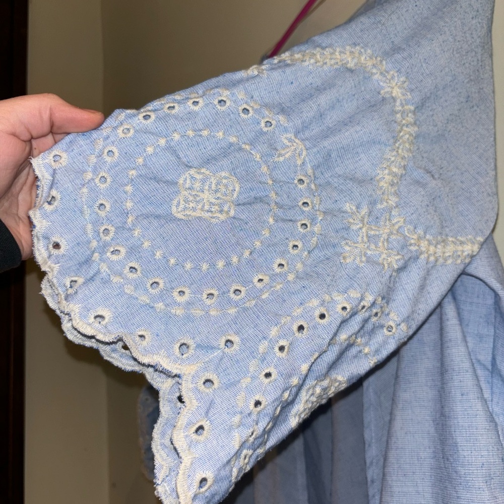 Light Blue Embroidered Kimono - Picture 8 of 8